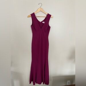 Dress the Population Burgundy Sandra Gown